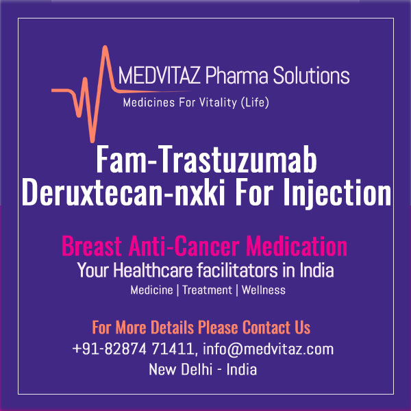 fam-trastuzumab deruxtecan-nxki for injection, for intravenous use Initial U.S. Approval: 2019