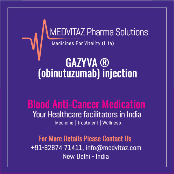 GAZYVA (obinutuzumab) injection, for intravenous infusion. Initial U.S. Approval: 2013