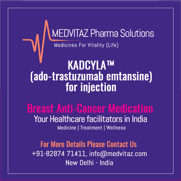 KADCYLA (ado-trastuzumab emtansine) for injection, for intravenous use. Initial U.S. Approval: 2013