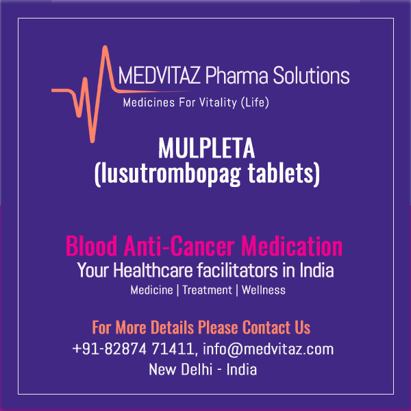 MULPLETA (lusutrombopag tablets) for oral use. Initial U.S. Approval: 2018