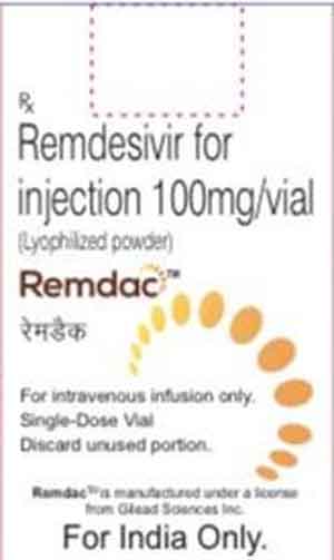 Remdac (remdesivir for injection 100 mg/vial)