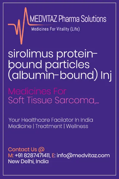 sirolimus protein-bound particles Injection Cost Price In India