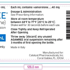 AGAMREE (vamorolone) supplier price India