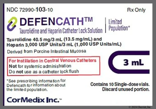 DEFENCATH (taurolidine, heparin) supplier price India