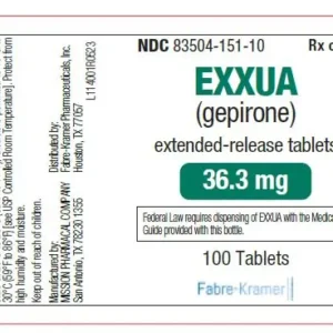 EXXUA (gepirone) supplier price India