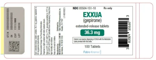 EXXUA (gepirone) supplier price India